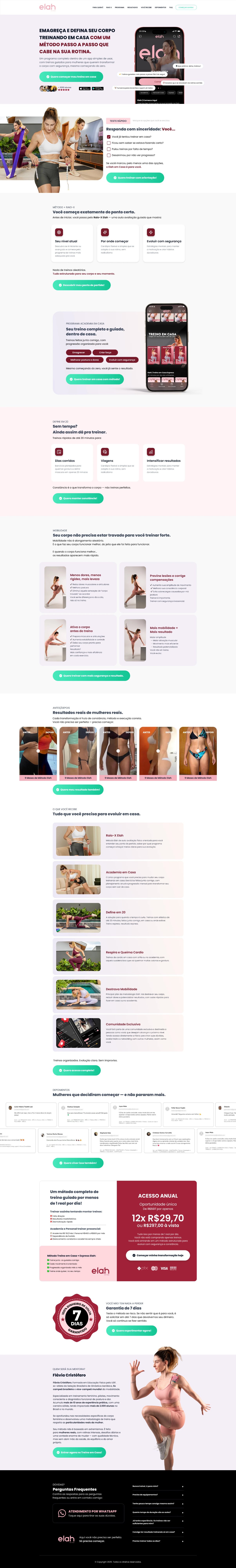 Elah App — página de vendas completa